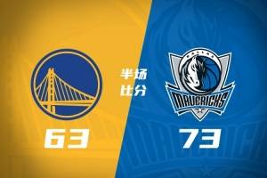 半场战报-独行侠73-63勇士 加福德14+5 弗拉格14分 波杰姆10+5
